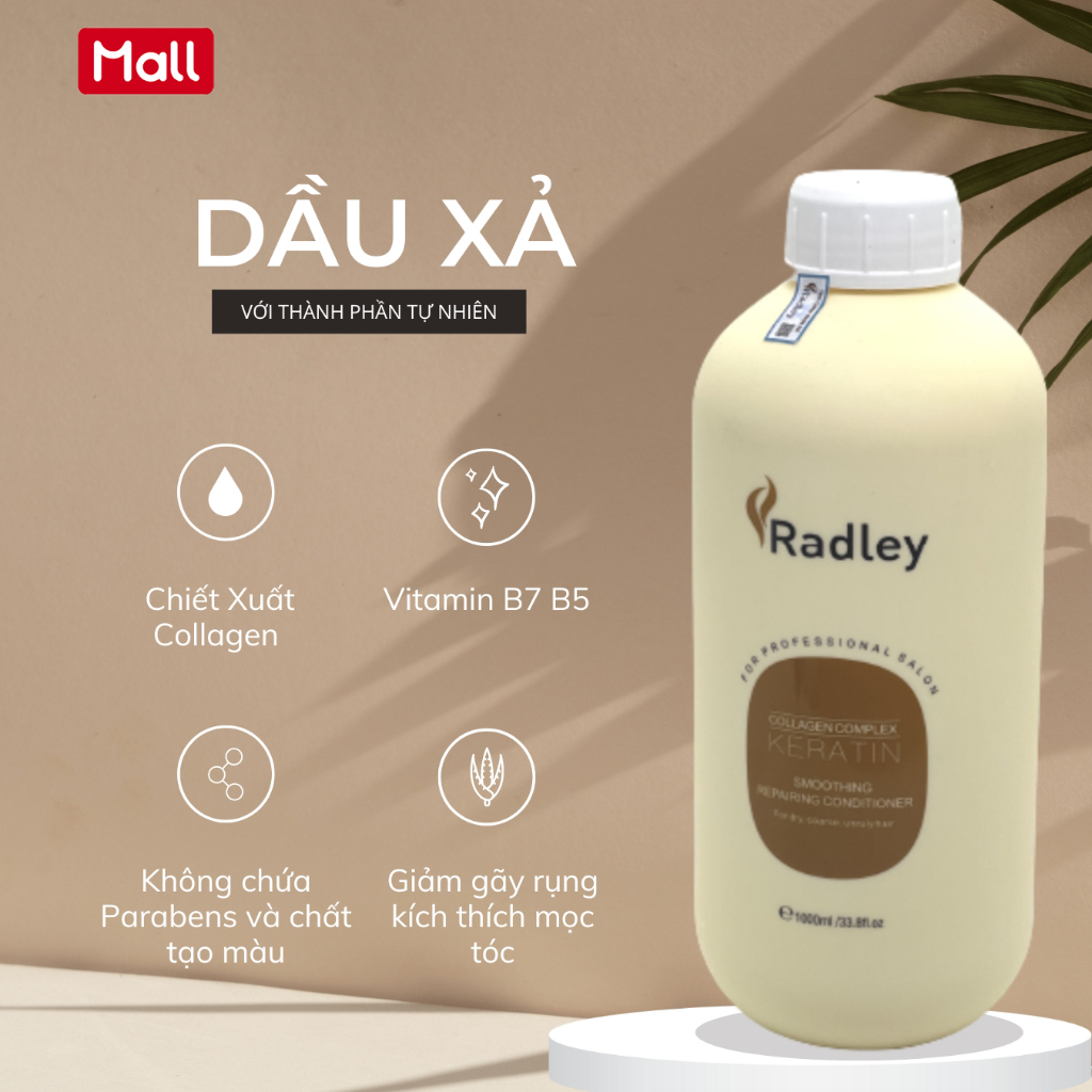 DẦU GỘI XẢ CHÍNH HÃNG RADLEY SIÊU MƯỢT KÍCH THÍCH MỌC TÓC