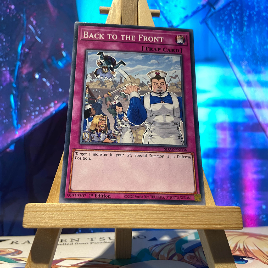 [ Bài Yugioh Chính Hãng ] Back to the Front - SDAZ-EN036 - Common 1st Edition