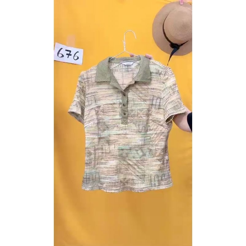 áo thun len có cổ. S676