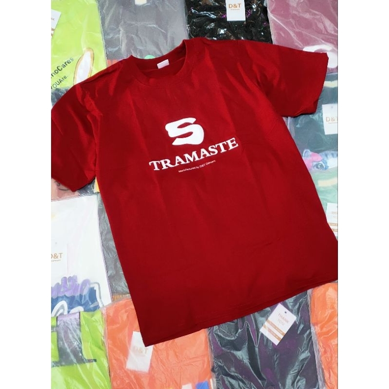 Áo thun cotton thái in nổi form dấu quần