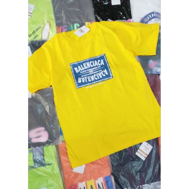 Áo thun cotton thái in nổi form dấu quần