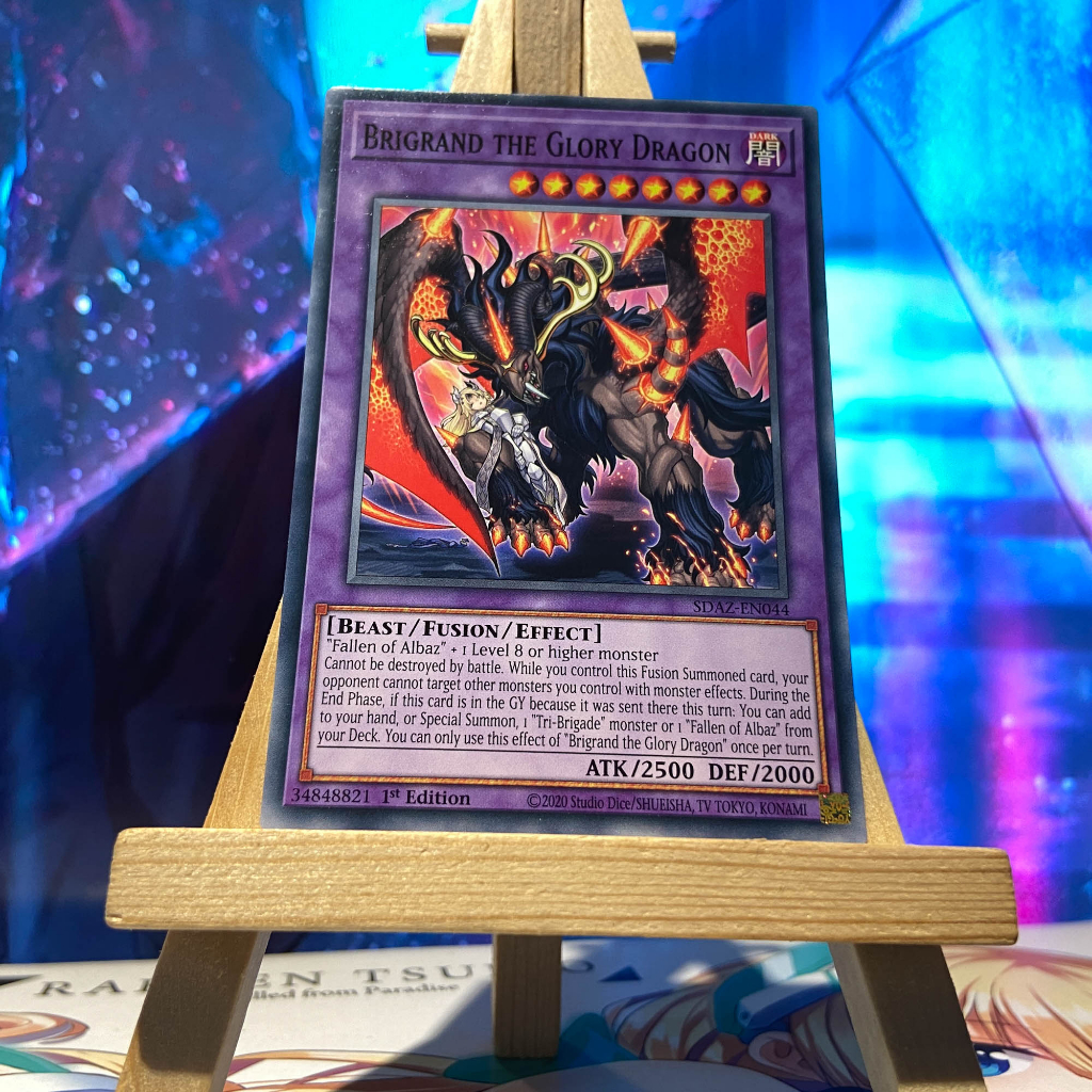 [ Bài Yugioh Chính Hãng ]  Brigrand the Glory Dragon - SDAZ-EN044 - Common 1st Edition