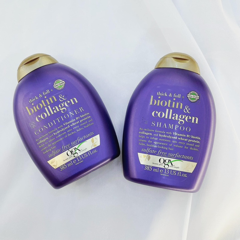 Cặp gội xả Biotin & Collagen OGX 385ml