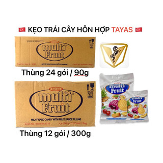 Tayas thùng kẹo trái cây hỗn hợp thổ nhĩ kỳ 90g / 300g - multi fruit kẹo thổ nhĩ kỳ