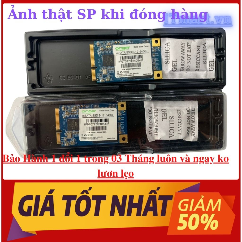 Ổ cứng ssd Msata-2240 dung lượng 64Gb-60Gb Tháo máy đã qua sử dụng sức khỏe tốt | BigBuy360 - bigbuy360.vn