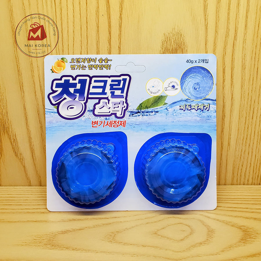 Set 2 viên thả bồn cầu Chungstar Hàn Quốc loại tốt lâu tan