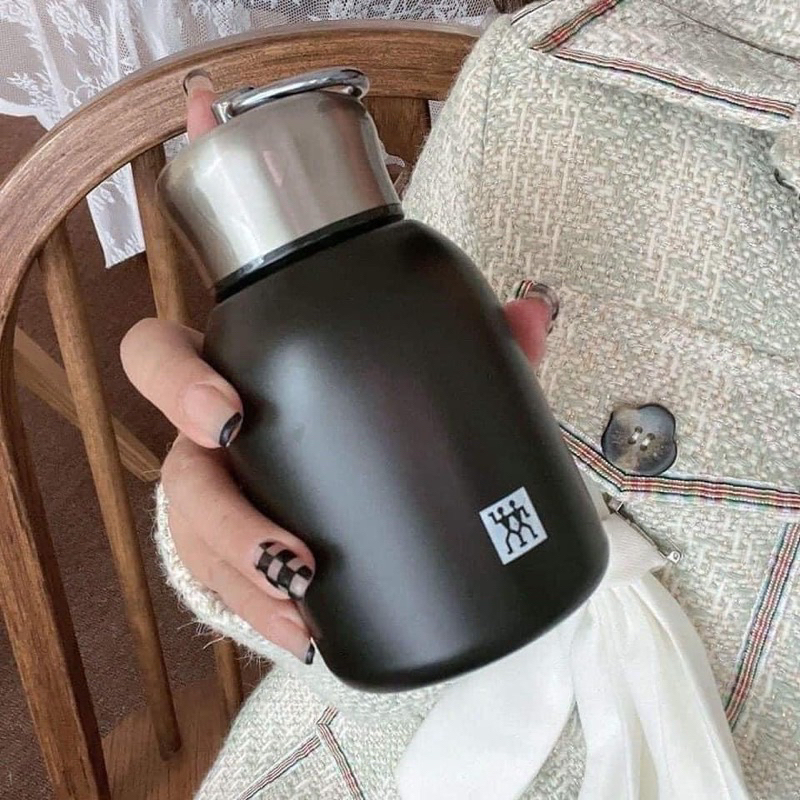 Bình giữ nhiệt mini 300ml inox 304,có quai xách cực đáng yêu