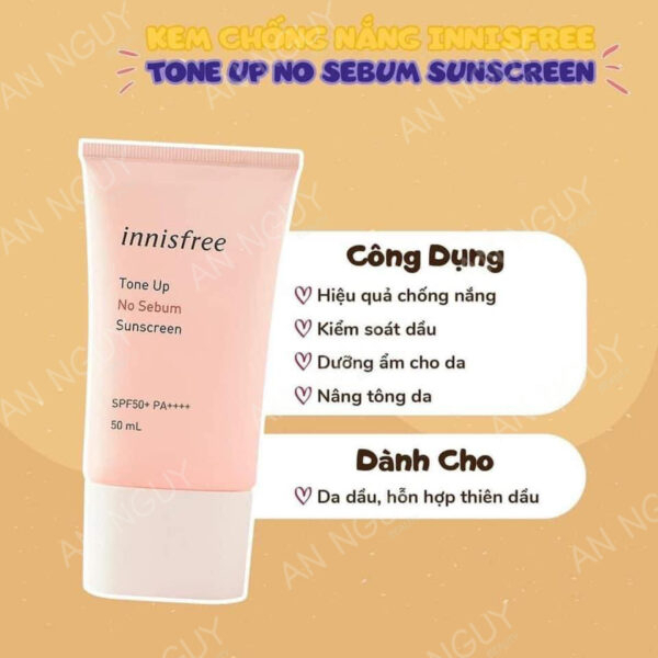 Kem chống nắng innisfree Intensive Triple Care Sunscreen SPF50+ 50ml