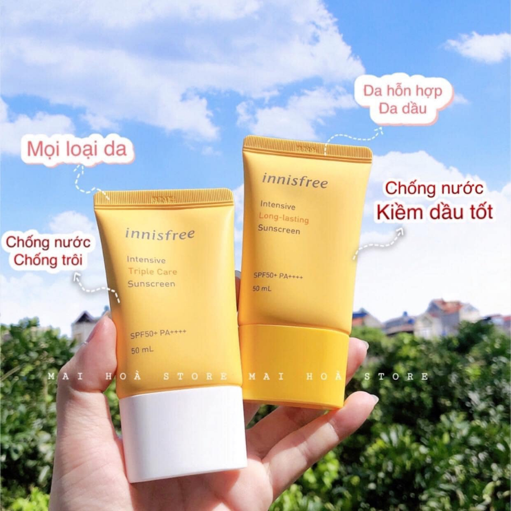 Kem chống nắng innisfree Intensive Triple Care Sunscreen SPF50+ 50ml