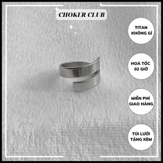 Nhẫn unisex kiểu basic bản to nam nữ r024 choker club