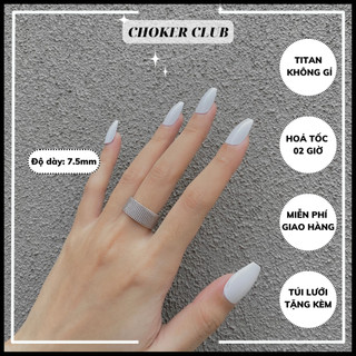 Nhẫn trơn bản to basic R004 Choker Club