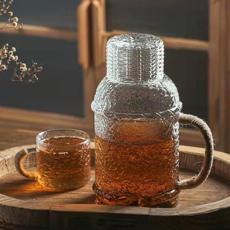Bình nước Thuỷ tinh chịu nhiệt phong cách vintage