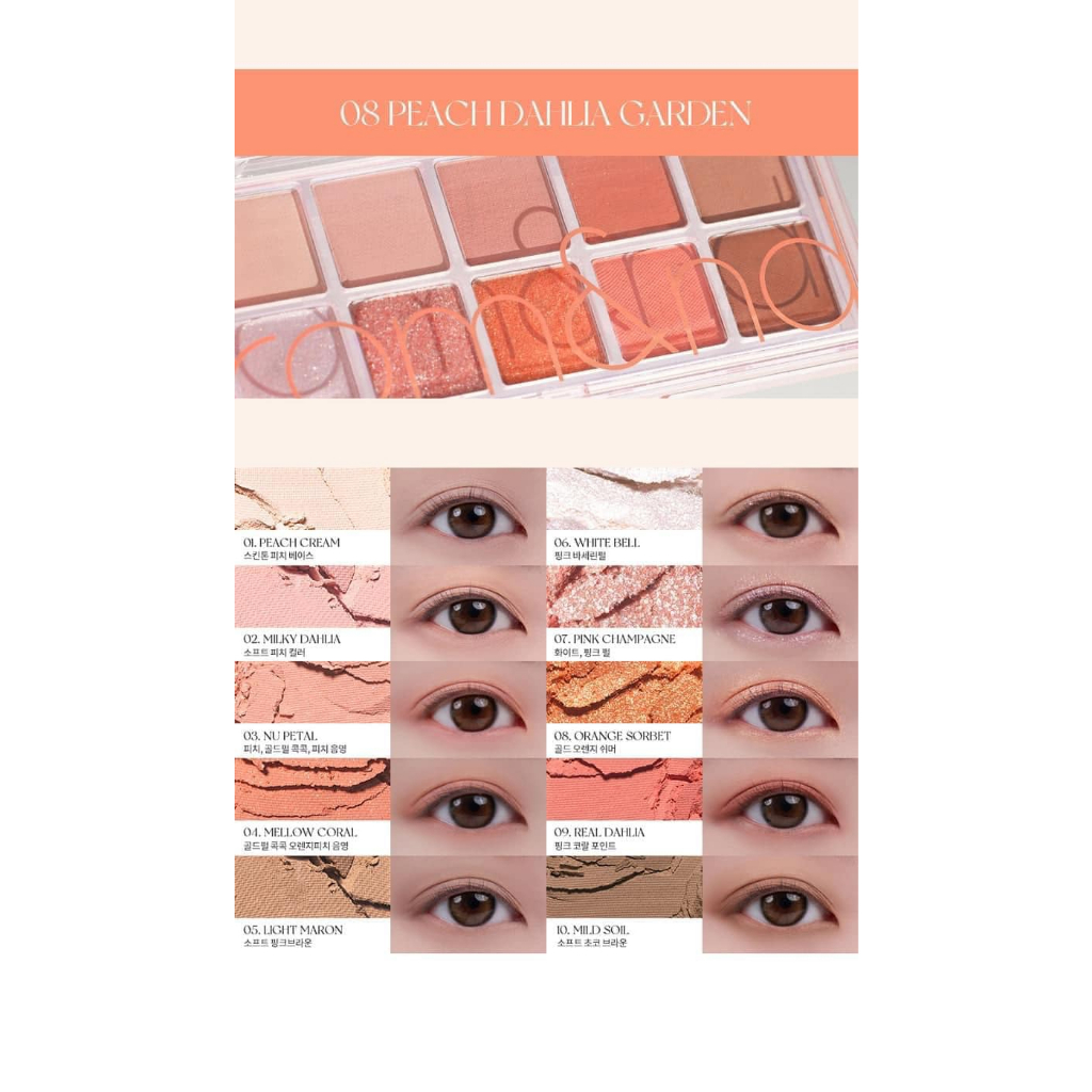 Bảng phấn mắt 10 ô Romand Better Than Eye Palette