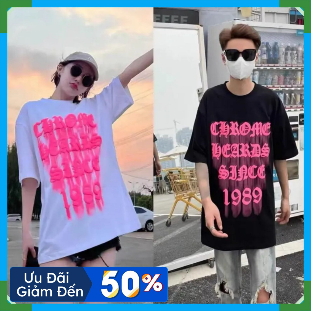 Áo phông tay lỡ nam nữ form rộng Oversize Unisex chất cotton siêu đẹp vải dày dặn In Nổi