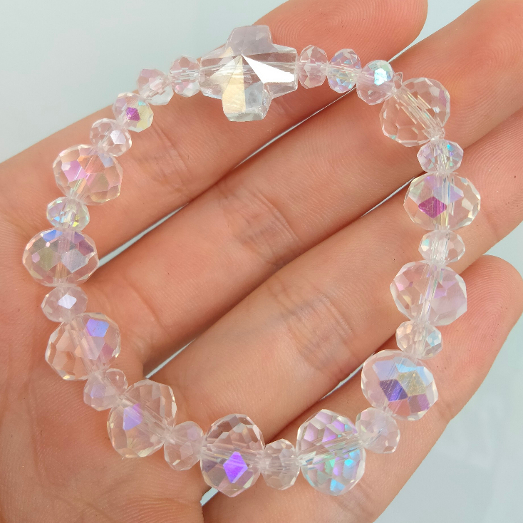 [Sỉ COMBO 10 Chuỗi] Chuỗi Mân Côi Pha Lê Đen-Trắng Giá SỈ