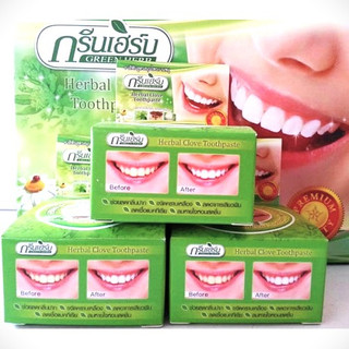 Kem tẩy trắng răng & cao răng green herb thái lan - chính hãng