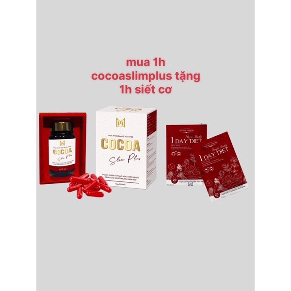 Giảm Cân XXS Cocoaslim Plus Tặng Detox Hộp 20 Viên