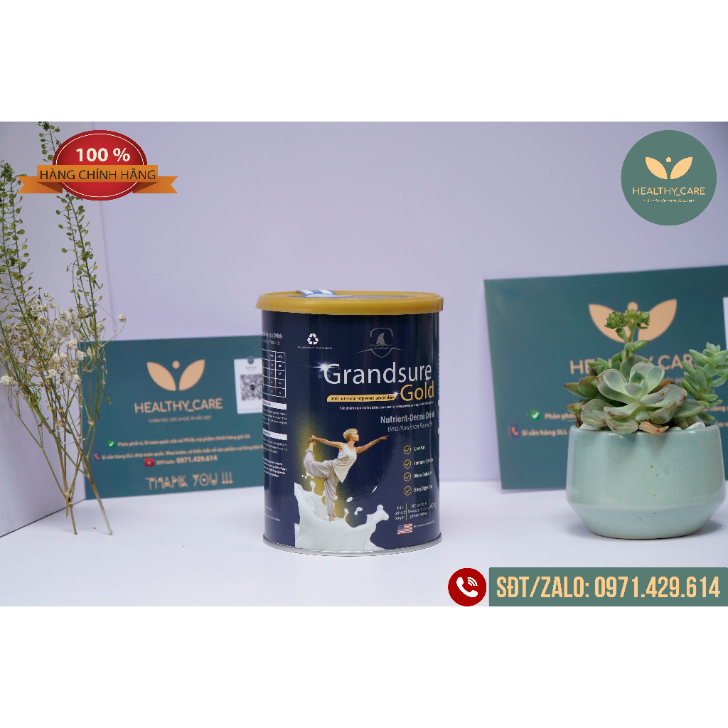 Sữa non xương khớp GRANDSURE GOLD lon 400G  - chống loãng xương - chuyên biệt về xương khớp