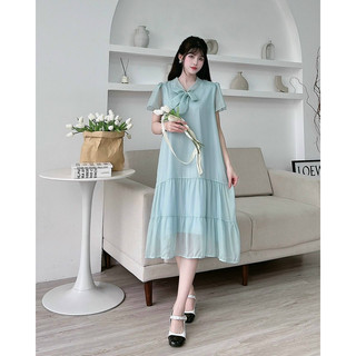 Đầm bầu voan dễ thương