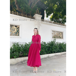 Váy sơ mi dập ly v184