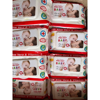 Gói 100 tờ khăn giấy ướt baby thiên phúc 💥💥💥 khăn giấy ướt phú đạt 💥💥💥