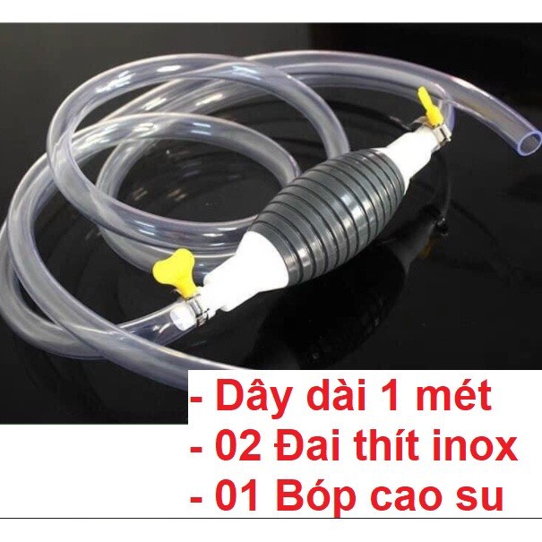 Dụng cụ hút nước, xăng, hút chất lỏng bằng tay bóp, Vòi hút chất lỏng đa năng