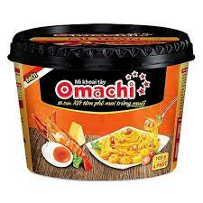 Mì trộn Omachi xốt Tôm phô mai trứng muối 105g.