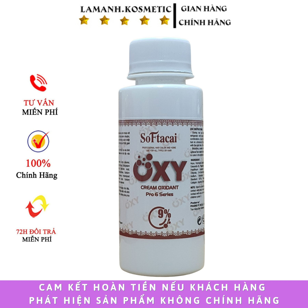 Oxy trợ dưỡng nhuộm tóc size:100ml chuẩn salon chống sót da đầu không hại tóc và da đầu mùi thơm