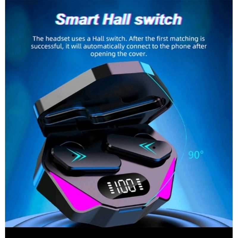 Tai nghe bluetooth tai nghe x15 gaming Hifi tương thích với samsung