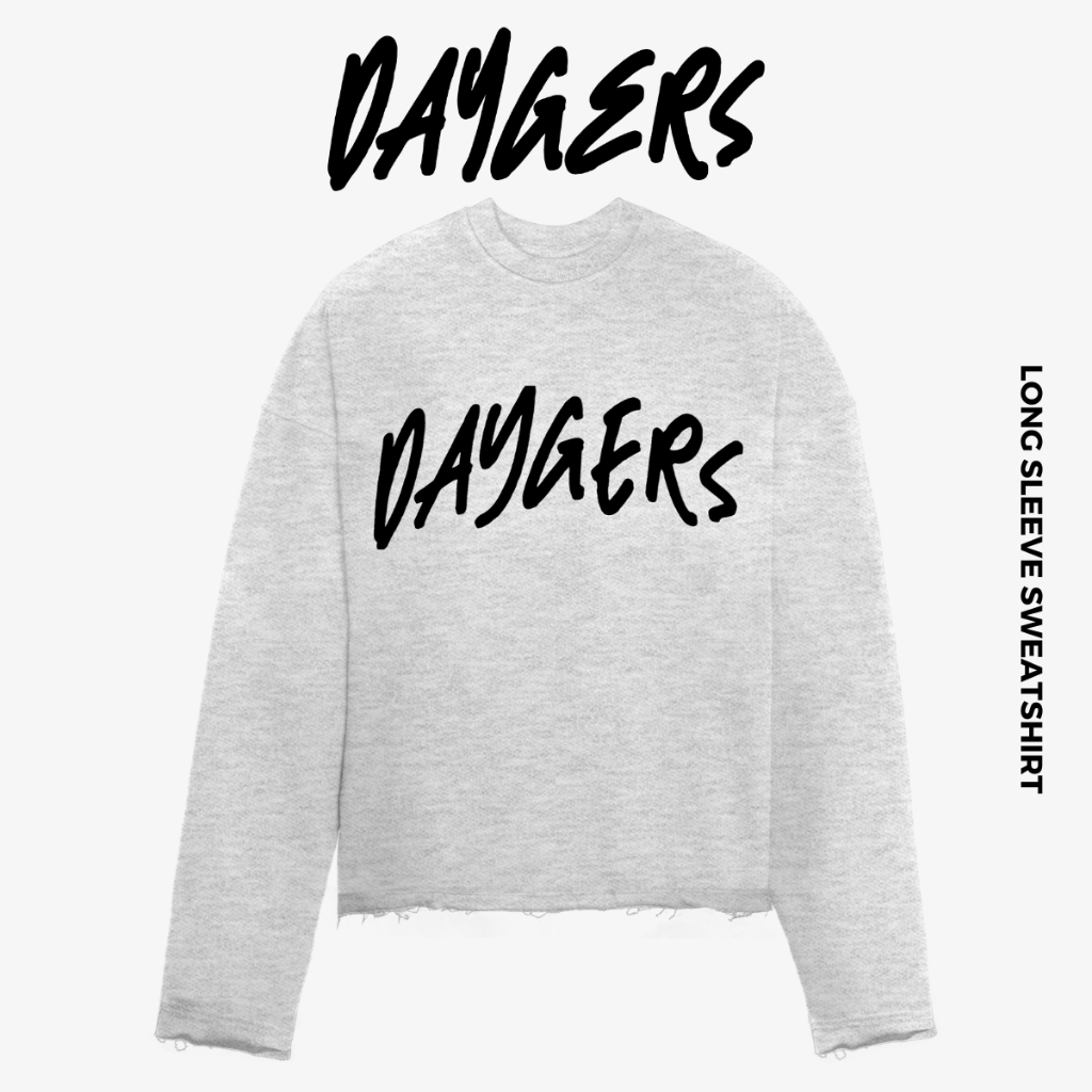 Áo Long Sleeve Sweater BIG LOGO Daygers - Áo nỉ unisex form rộng, nỉ chân cua cao cấp - Local brand chính hãng