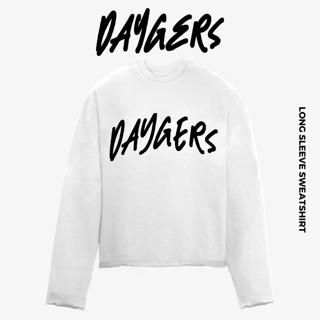 Áo Long Sleeve Sweater BIG LOGO Daygers - Áo nỉ unisex form rộng, nỉ chân cua cao cấp - Local brand chính hãng