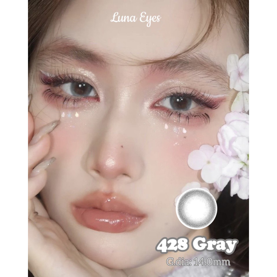 Kính áp tròng LUNA EYES 428 GRAY - Lens size nhỏ