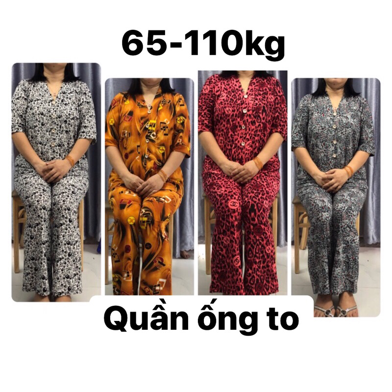 Đồ bộ cao cấp thun tốt Bigsize (65-110kg) Tặng Bà tặng mẹ