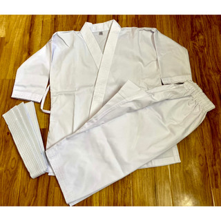 Võ Phục KARATE Chuẩn phom Loại I vạt dài vải KAKI mát dày êm có bán sỉ TẶNG KÈM ĐAI  Giao Hỏa Tốc HCM