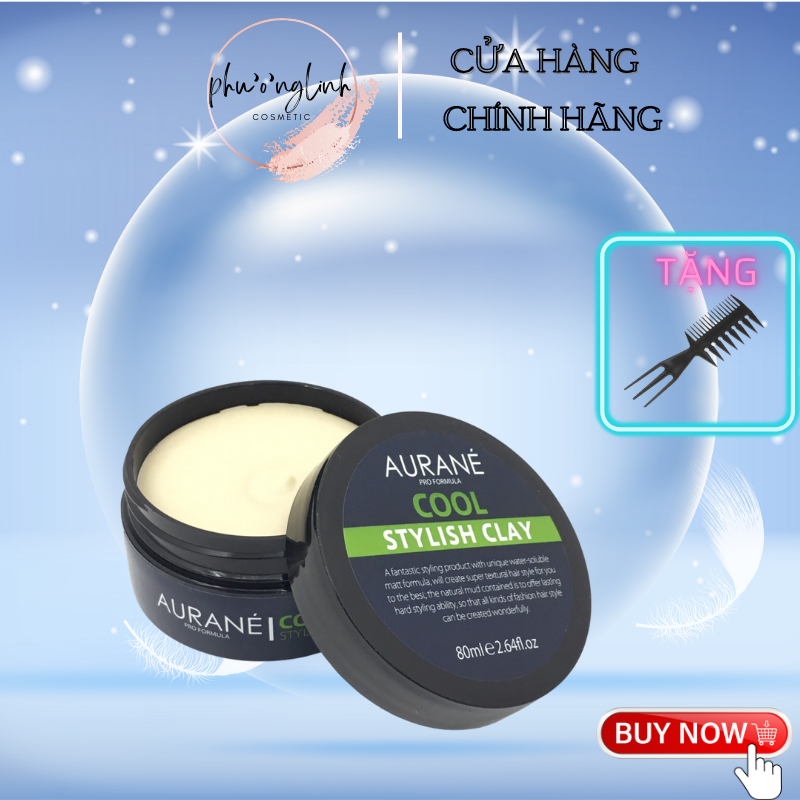 Sáp Vuốt Tóc Nam Aurane Cool Stylish clay 80g - Nhập Pháp chính hãng