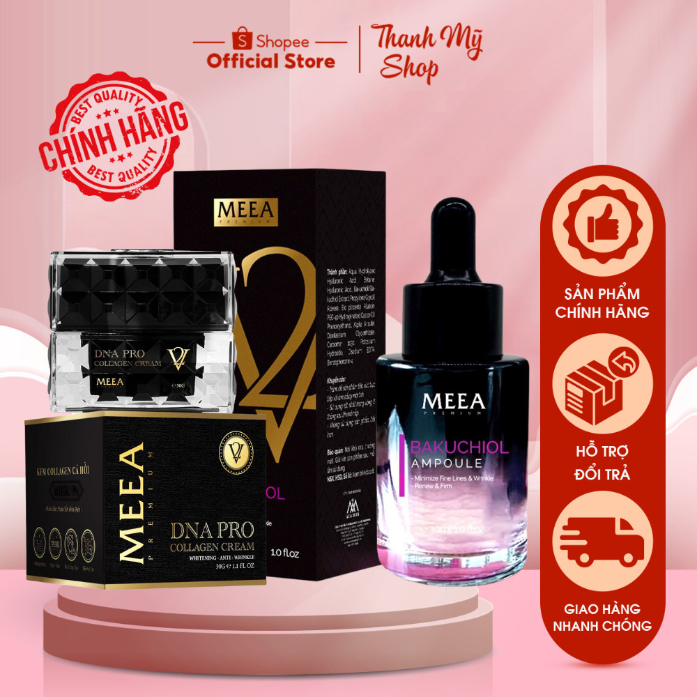 (FULL SIZE) Combo Face DNA PRO VER 2 Cá Hồi - Tinh Chất BAKUCHOIL MEEA