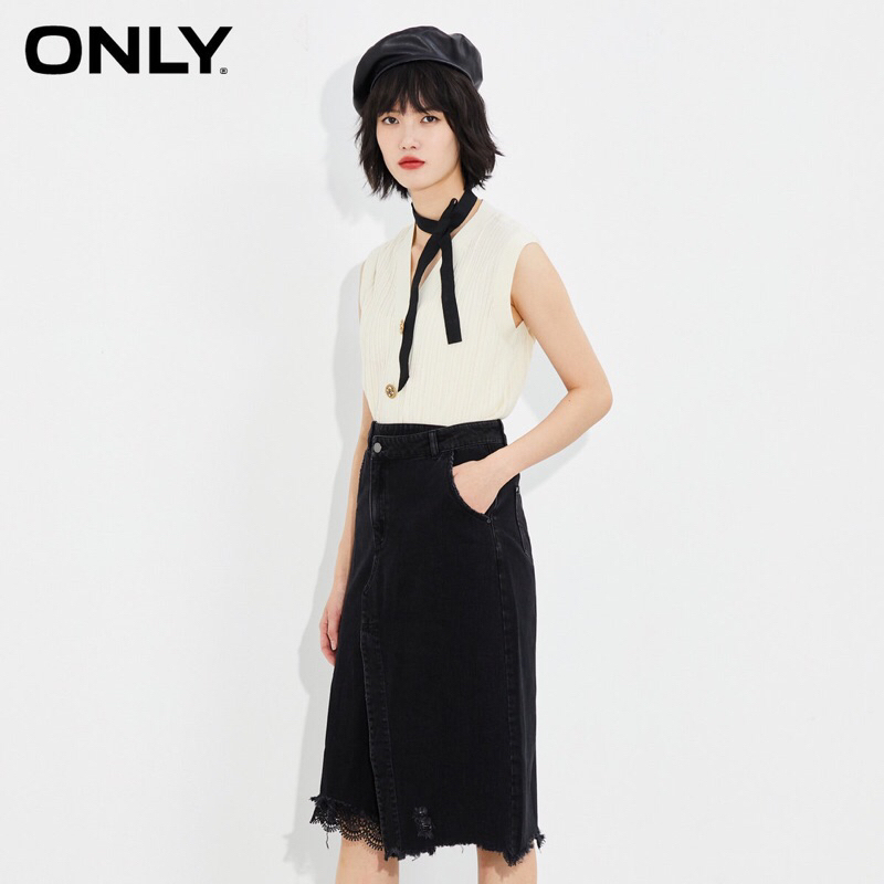 Chân váy jeans đen Only