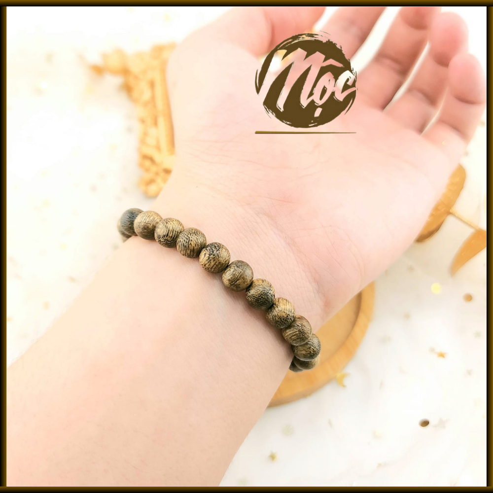 Vòng Tay Trầm Hương Tự Nhiên - Vòng Trầm 8 Li - Bảo hành trọn đời