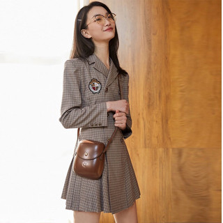 Đầm sọc nâu Vero Moda