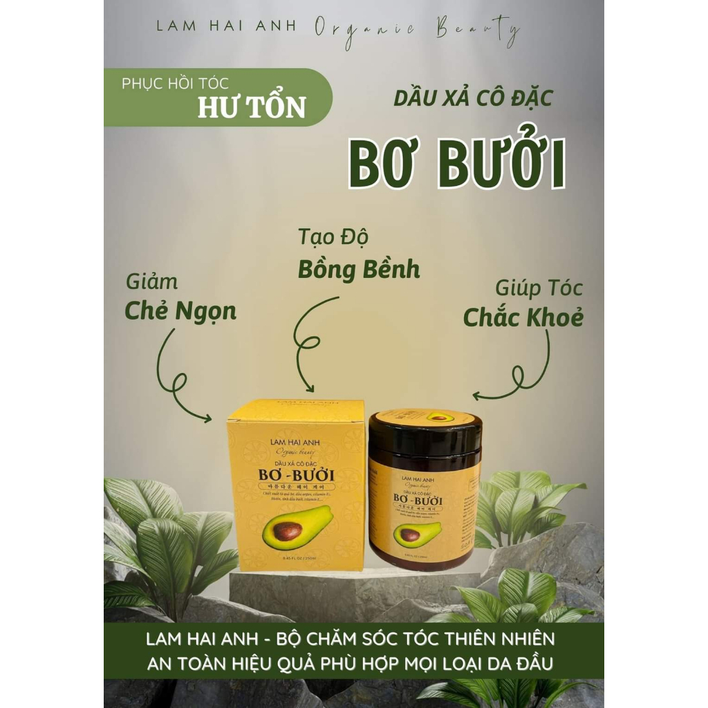 Kem ủ tóc bơ, bưởi