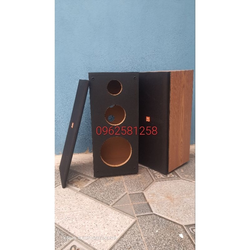 Vỏ Thùng Loa Bass 20 - Lắp Cho 1 Bass, 1 Trung, 1 Treble - Gía 1 đôi - Tặng Kèm Bông Tiêu Âm