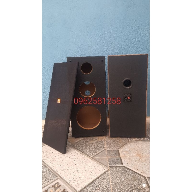 Vỏ Thùng Loa Bass 20 - Lắp Cho 1 Bass, 1 Trung, 1 Treble - Gía 1 đôi - Tặng Kèm Bông Tiêu Âm