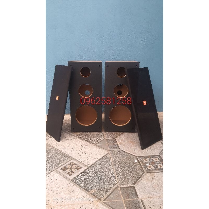 Vỏ Thùng Loa Bass 20 - Lắp Cho 1 Bass, 1 Trung, 1 Treble - Gía 1 đôi - Tặng Kèm Bông Tiêu Âm