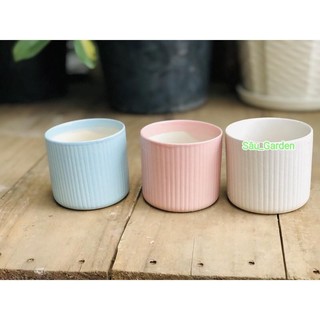 chậu sứ trụ kẻ tăm