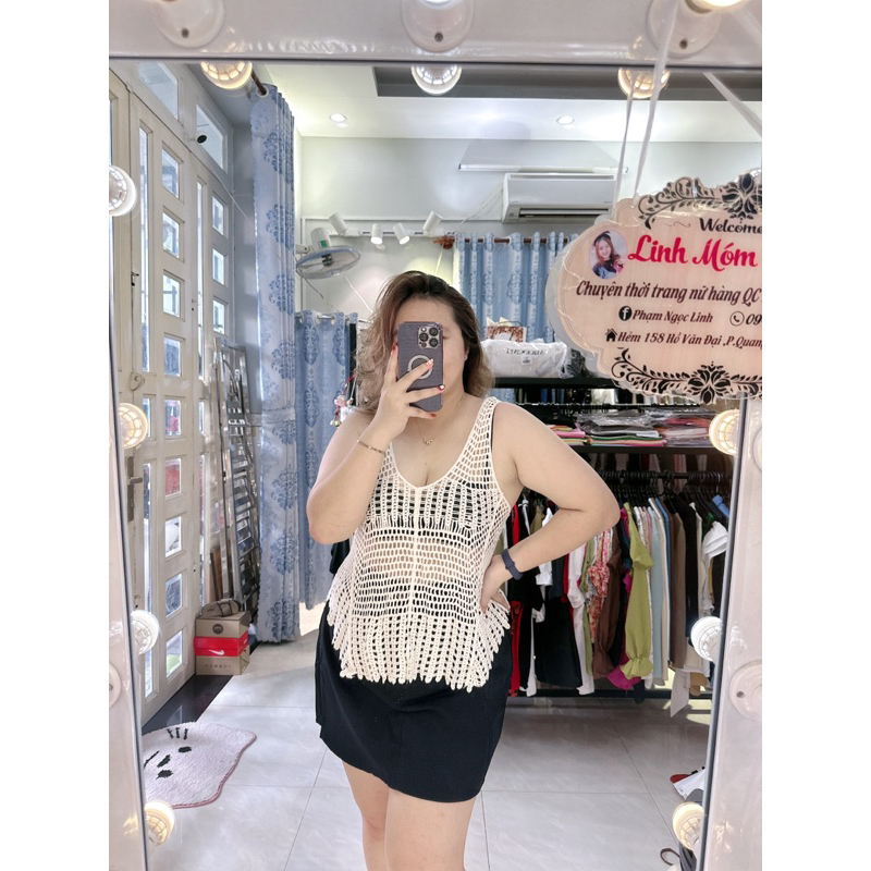 ÁO REN LƯỚI MẶC NGOÀI BI KI NI BIGSIZE LINH MÓM