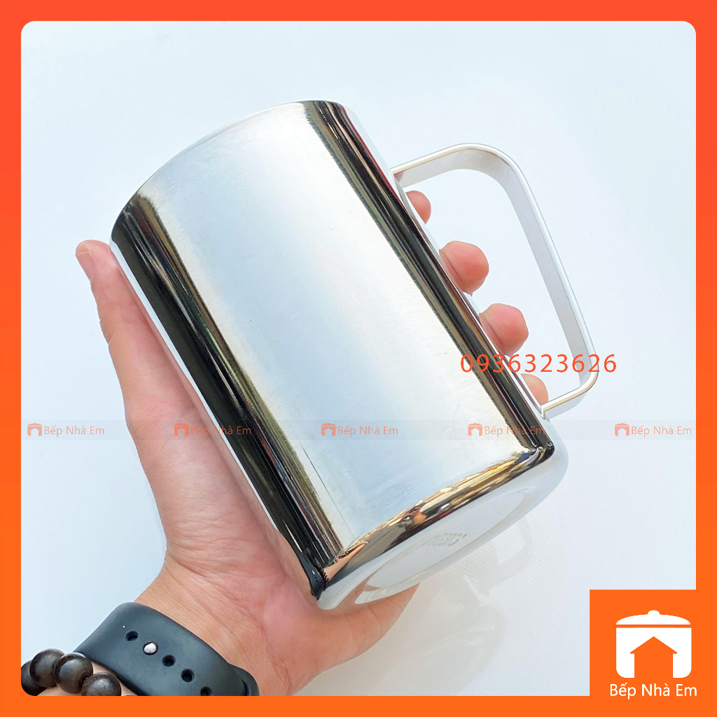 Ca Inox 304 2 Lớp Cách Nhiệt 500ml - Hàng Cao Cấp