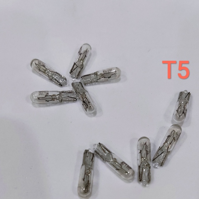 Bóng đèn halogen t5,t10 bóng ghim 12v và 24v giá tốt chính hãng dùng cho xe máy, ô tô , xe tải 1 hộp 10 bóng