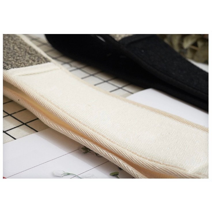 Dây Tắm Chà Lưng Trắng Đen Sợi Lanh Lưới Tẩy Da Chết