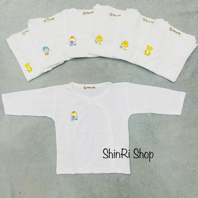 Áo trắng cho bé sơ sinh chất liệu cotton lụa mềm mát cho bé