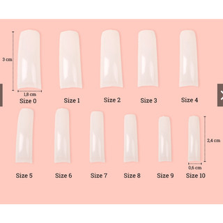 Móng Mỹ nối siêu đẹp - bịch 550 móng đủ size